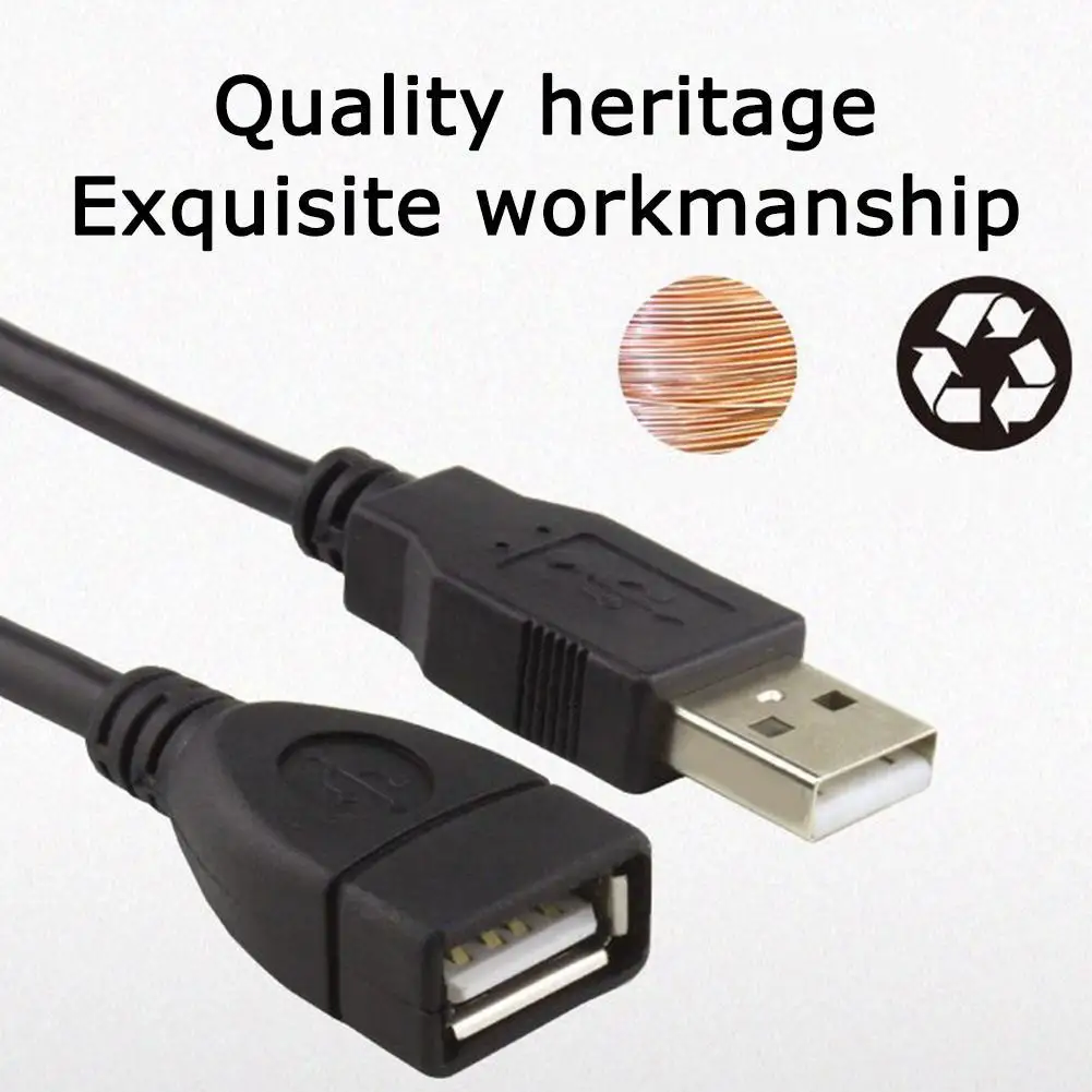 

USB 2.0 Male To Female USB Cable 1.5m 3m 5m Extender Cord Wire Super Speed Data Sync Extension Cable For PC Laptop Keyboard