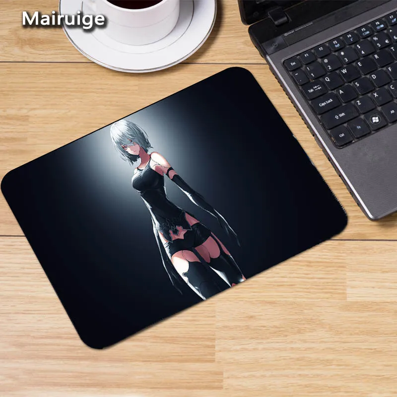 Mairuige NieR:Automata 2B A2 YoRHa милые игровые коврики для мыши девочек стола резиновая