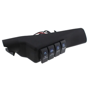 

Side Pillar Switch Panel Replace A-Pillar LED Rocker Pod For Jeep Wrangler JK Blue Designed Unlimited