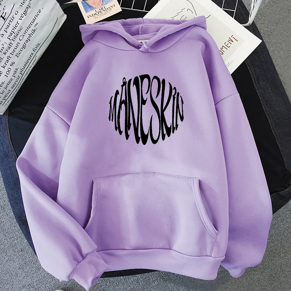 Maneskin Hoodie New Fashion Women Oversized Loose O-Neck