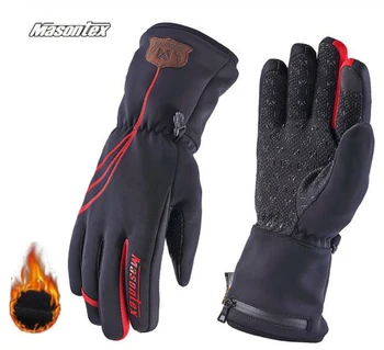 

Masontex Winter Motorcycle Gloves Heating Guantes Moto Gloves USB Electric Heated Gloves With Battery For Skiing Riding M-2XL