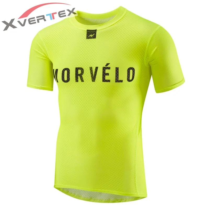 MORVELO, короткий рукав, термобелье, Rcc, суперлегкое Сетчатое нижнее белье для велоспорта, базовые слои, верхняя одежда, высокая, быстросохнущая, одежда для велоспорта