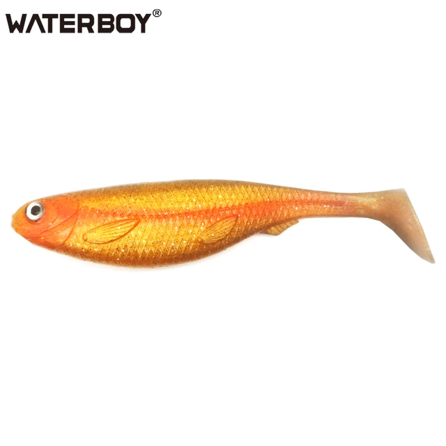 soft lure artificial bait big shads soft 12.5cm 13.7g 15cm 22g PVC material 20cm 55g T Tail Softbaitsfor sea bass perch zander Color 5 1pcs