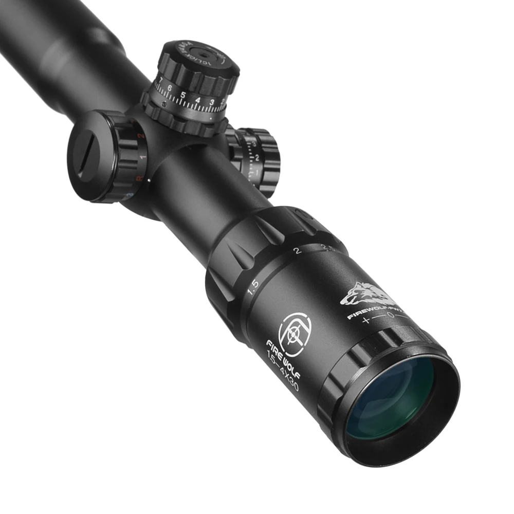 Охотничья тактическая оптическая винтовка FIRE WOLF 1 5 4X30 с красной зеленой