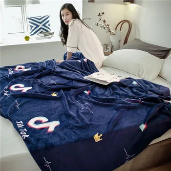 

LREA Super Soft fleece blankets throw the sofa warm adult star Blanket Bedspreads cover on the bed 180x200cm