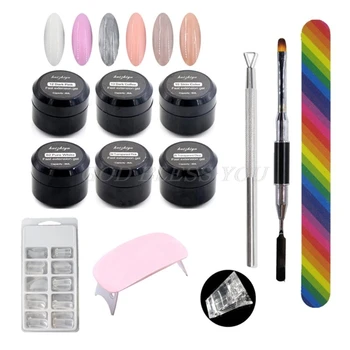 

Poly Nail Extensions Gel Kits Nail Planer Molds Pusher Mini Phototherapy Lamp Set Polygel Manicure Tools Drop Shipping