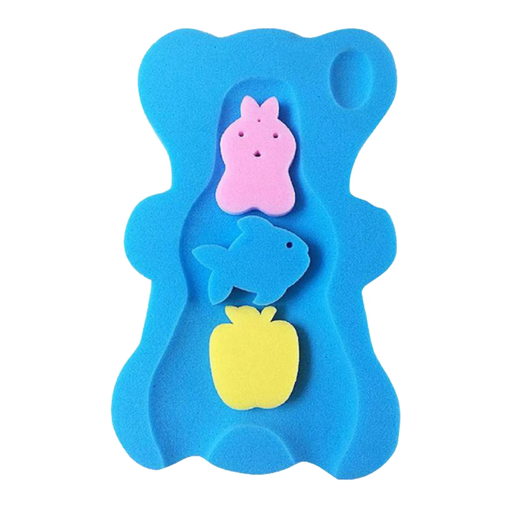 Baby Care Shower Body Support Safety Foam Pad Soft Sponge Cute Home Seat Newborn Non-slip Bathroom Cushion