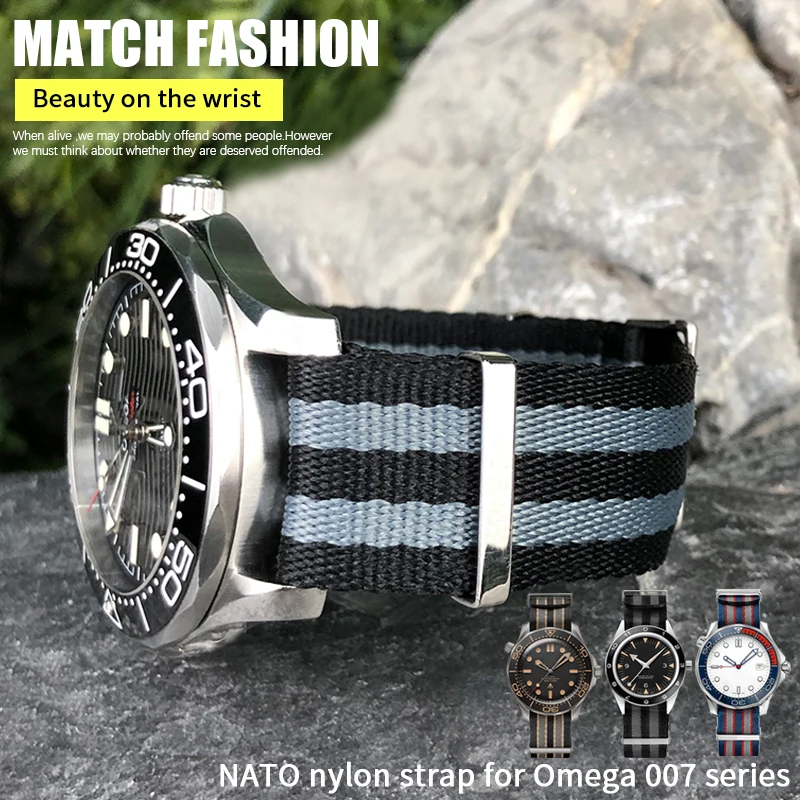 Nylon NATO Watchband 20mm 22mm Suitable 