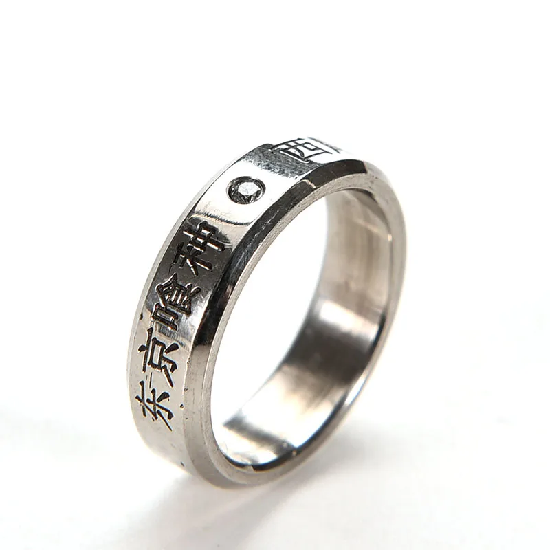 Косплей Аниме Токийский Гуль Кен COS кольцо 1 шт. титановое стальное кулон реквизит