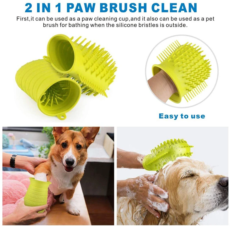 Silicone Bath Brush For Dogs And Cats - Four Paws Gear