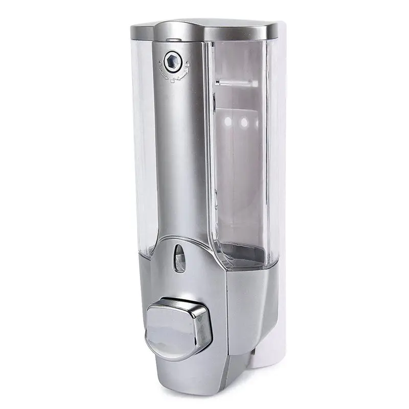 

350ml Wall Mount Shower Bath Soap Shampoo Dispenser with a Lock for Bathroom