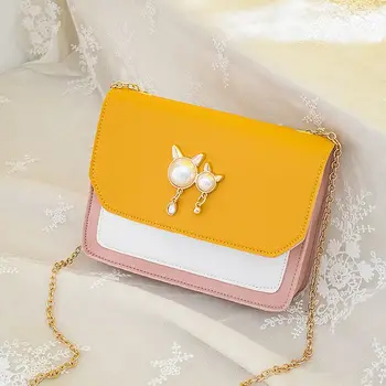 

Mobile Phone Small Shoulder Bag 2020 Japanese Korean New Style INS GIRL'S Heart Chain Shoulder Versatile Women's Small Bag