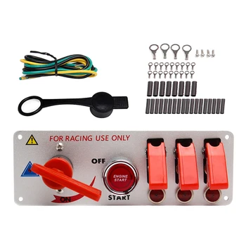 

Racing Car Engine Start Push Button Ignition Switch Panel Toggle Switch Panel