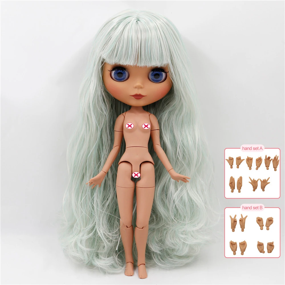 ICY DBS Blyth doll joint body white skin black skin dark skin DIY Make up special price give hand set AB girl gift moana doll Dolls