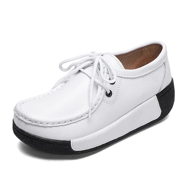 

Women comfortable leather single girls fashion leisure the ms airtight shoe breathable leather shoes can bulk order