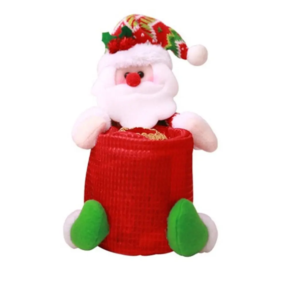 

Christmas Tissue Box Case Napkin Holders Toilet Paper Roll Cover Christmas Tissue Canister Home Decor Decoration