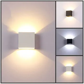 

LED Wall Light IP65 Waterproof Aluminum Indoor Decoration Modern Simple Lighting Fixture For Living Room Garden Porch Wall Lamp