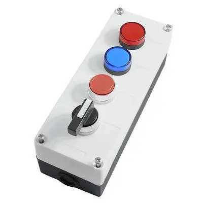 

Red Blue Light 3 Position Switch Push Button Station