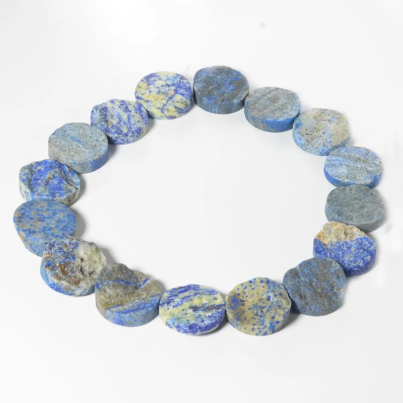 

Женские натуральные 25 мм блестящие лазуритовые драгоценные камни, круглые бусины, 15 дюймов