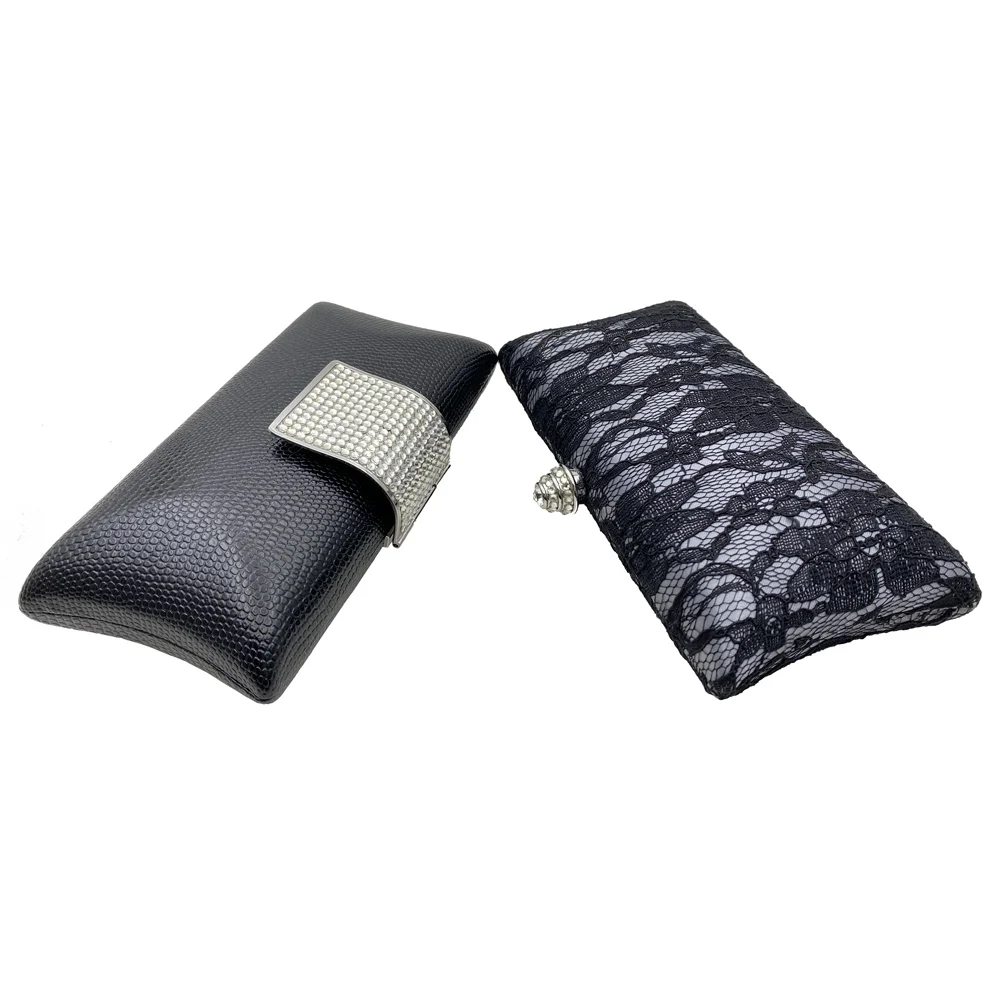 Vintage Stickerei Damen Abend Clutch Spitze Geldbörsen und Handtaschen Damen Hochzeits feier Tasche Metall kette Umhängetaschen – Detail 12