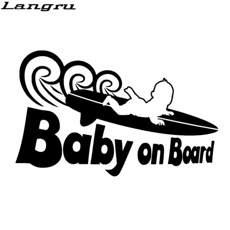 Langru 17 8 см * 11 1 забавная крутая Детская Наклейка на доску для серфинга аксессуары