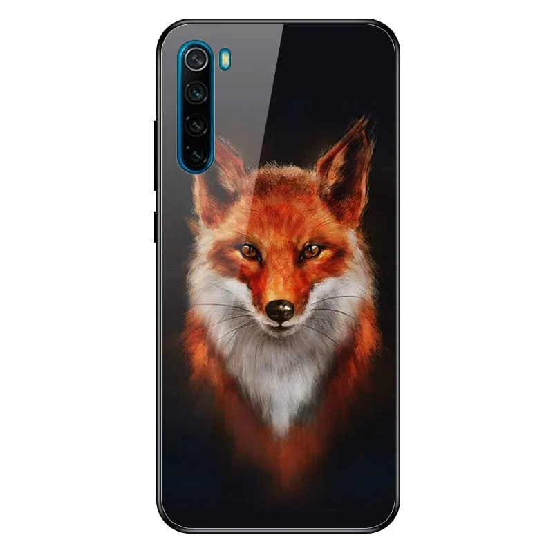 Geruide для Xiaomi Redmi Note 8 чехол, закаленное стекло Note 8 Pro Чехол cubierta para Для Xiaomi Redmi Note 8 Pro Чехол