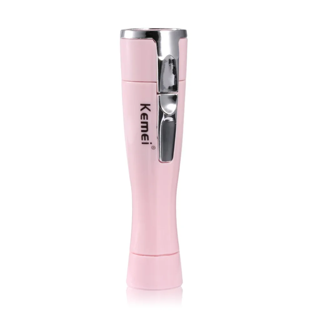 Миниатюрный женский эпилятор, нож для бритья, для женщин, для удаления волос, портативный, для депиляции, Женская бритва, бритва, для путешествий, KM-1012, DF - Цвет: pink one