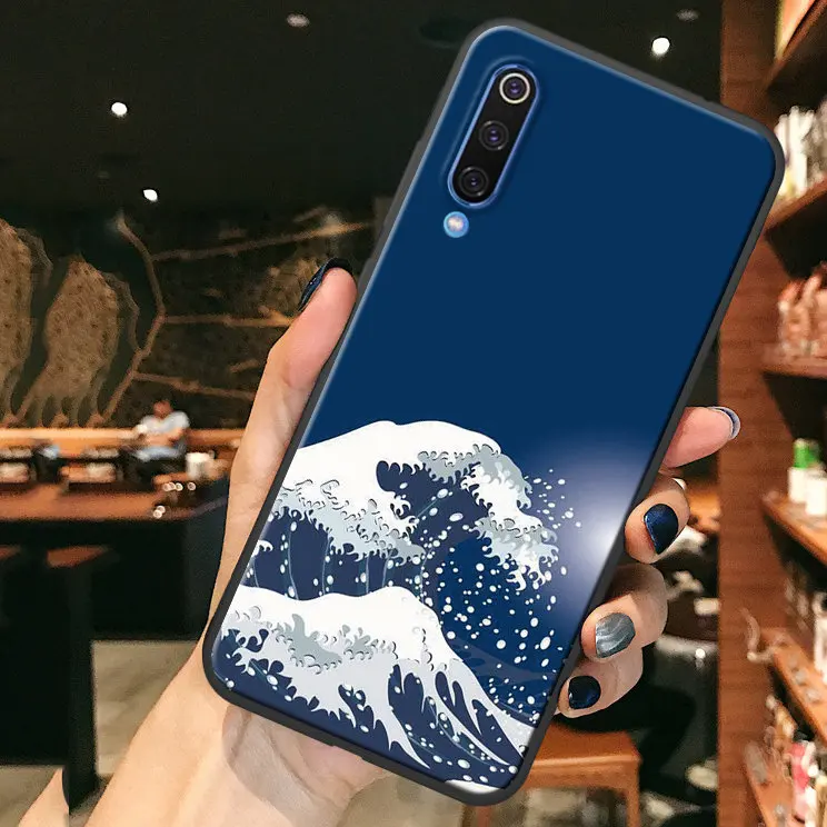 Чехол на xiomi xiaomi mi a3 a2 lite case Милый роскошный цветочным рисунком чехлы для mi a2 a3 8 чехол ксиоми ми c 3 c 2 8 лайт case силиконовый чехол ксиоми чехол на сяоми ми 8 а3 а2 лайт чехол - Цвет: Wave