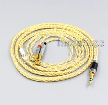 

LN006799 2.5mm XLR 4.4mm High Definition 99% Pure Silver Earphone Cable For Beyerdynamic T1 T5P II AMIRON HOME 3.5mm Pin