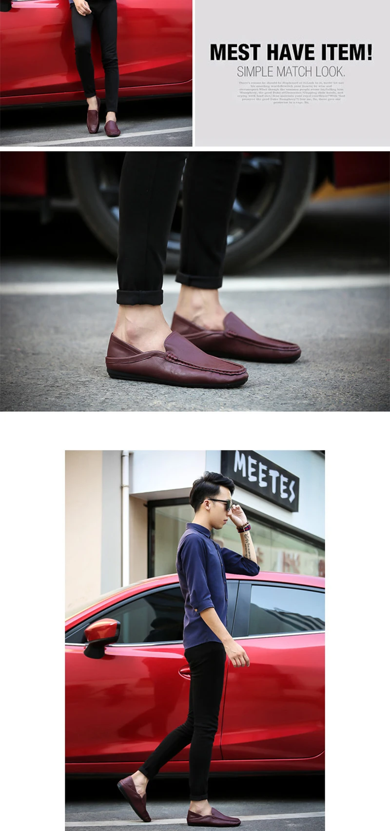 Mens Shoes Casual Loafers Spring Autumn Men Genuine Leather Driving Mens Shoes Casual Fashion Brand Korean Soft Flat Mens Shoes