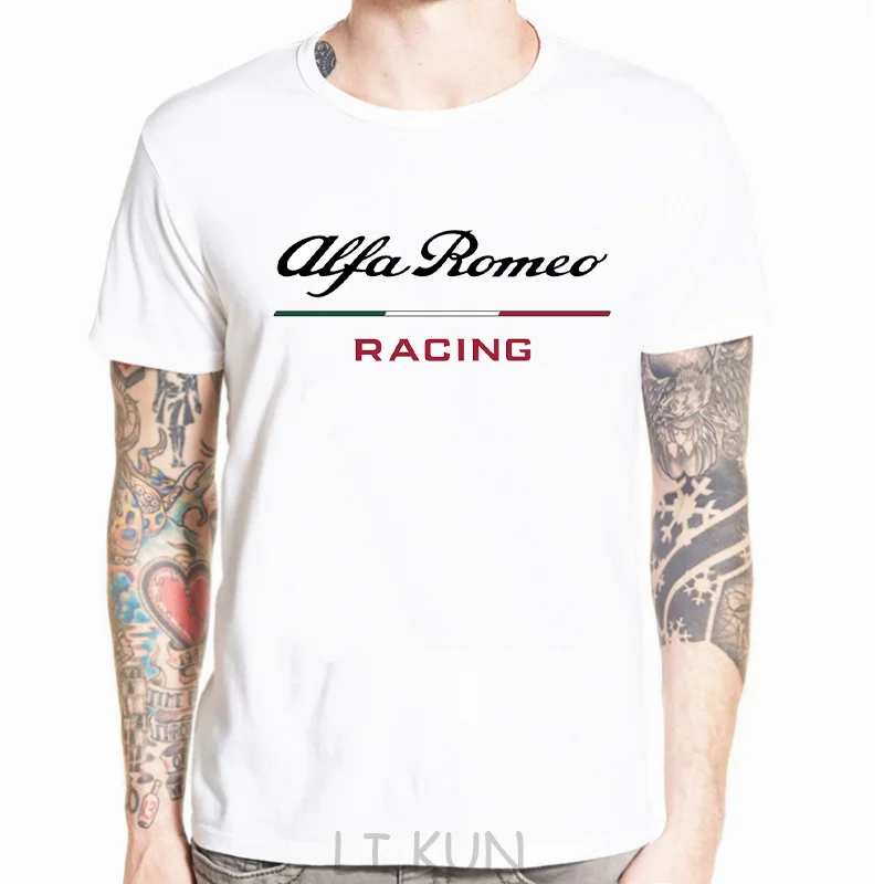 Футболка Alfa Romeo racing с коротким рукавом модная летняя повседневная простая
