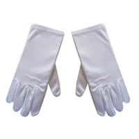 1 Pair Children's Dance Gloves White Festival Gloves Girl Gloves Prom Prop Children Outdoor Kindergarten Performance Accessories 2