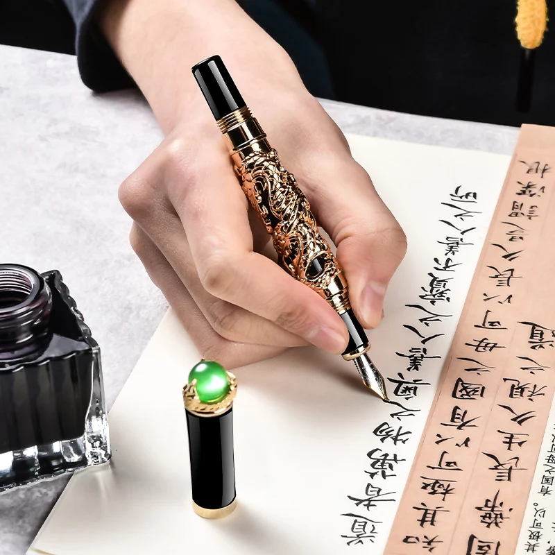 Jinhao роскошная ручка перьевая дракон Высокое качество Ручка Pluma Stylo Caneta Tinteiro
