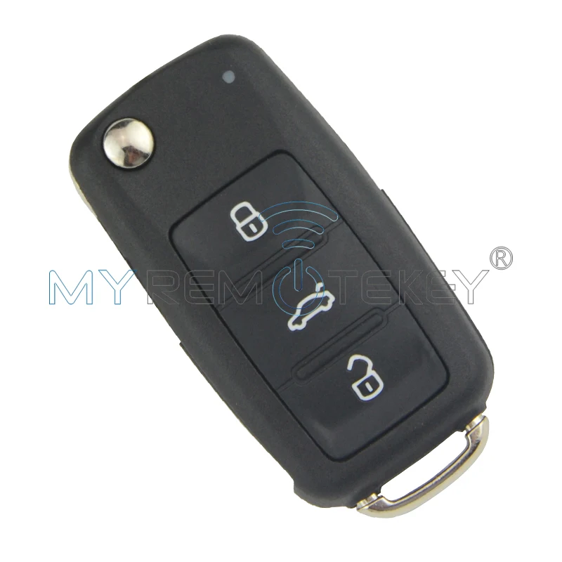Автомобильный ключ раскладушка 202AD для VW Volkswagen Beetle Golf Eos Polo Sharan Tiguan 2011 2013 HU66 5K0837 202 AD