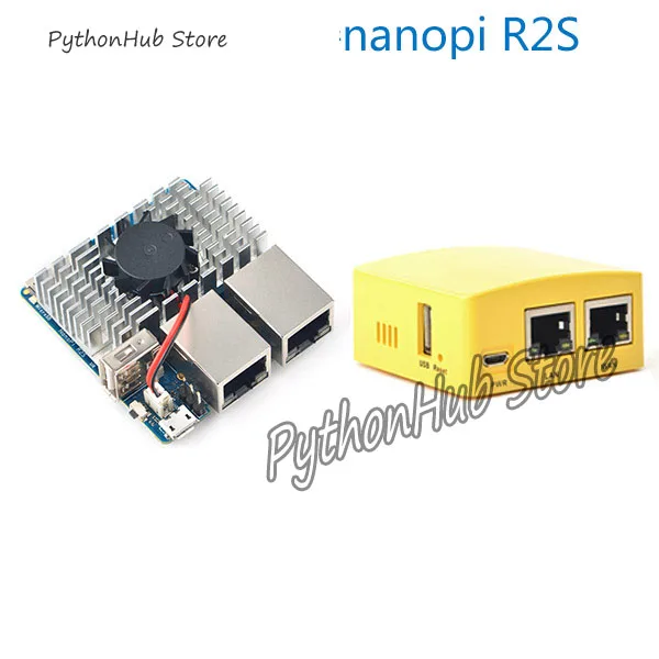 NanoPi R2S мини роутер RK3328 макетная плата двойной гигабитный Ethernet порт OpenWrt/LEDE|Крышки