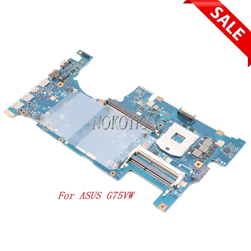 Nokotion 69N0MBM17C04 G75VW основная плата REV 2 4 PGA 989 для ASUS материнская ноутбука 2D экран |