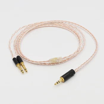 

8cores Headphones Cable 3.5 Stereo Audio Plug Audio Upgrade Cable For Meze 99 Classics/Focal Elear
