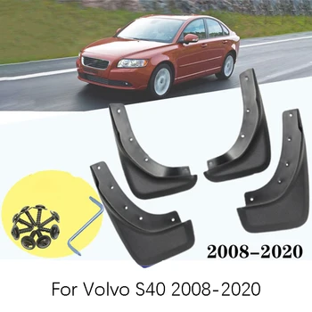 

For Volvo S40 2008-2020 Set of 4 car Front and Rear Splash Guard Mud Flaps mudguards fender car Accessories