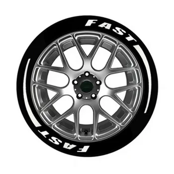 

Exterior Tire Stickers FAST logo Decoration Wraps Reflective 1.06 inches