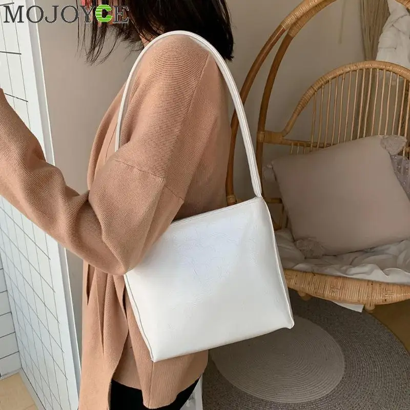 Модная женская сумка из искусственной кожи, однотонная сумка через плечо, сумка для покупок, Ретро стиль, сумка для путешествий, повседневная женская сумка