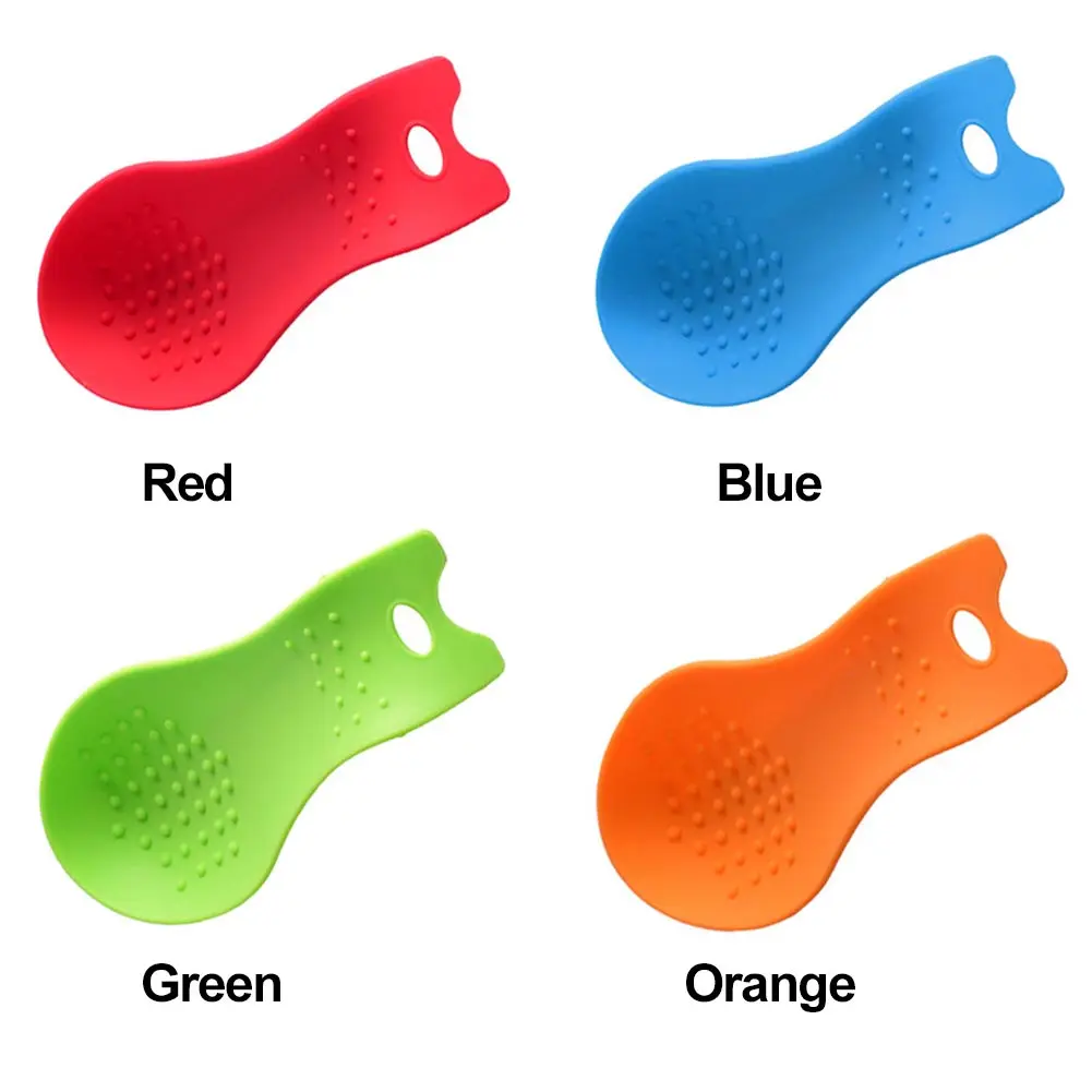 Home Drink Glass Non Slip Pad Holder Insulation Tray Kitchen Accessories Soft Silicone Coaster Spoon Mat Heat Resistant