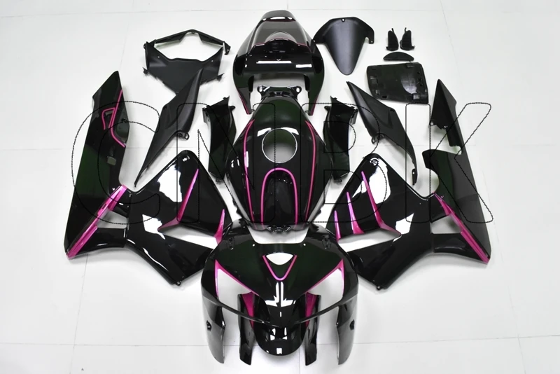 INJECTION mold Для CBR600 RR 05 Пластиковые обтекатели CBR 600 RR 2006 черный фиолетовый набор для всего тела CBR600 RR 2005-2006 комплекты обтекателей - Цвет: INJECTION mold