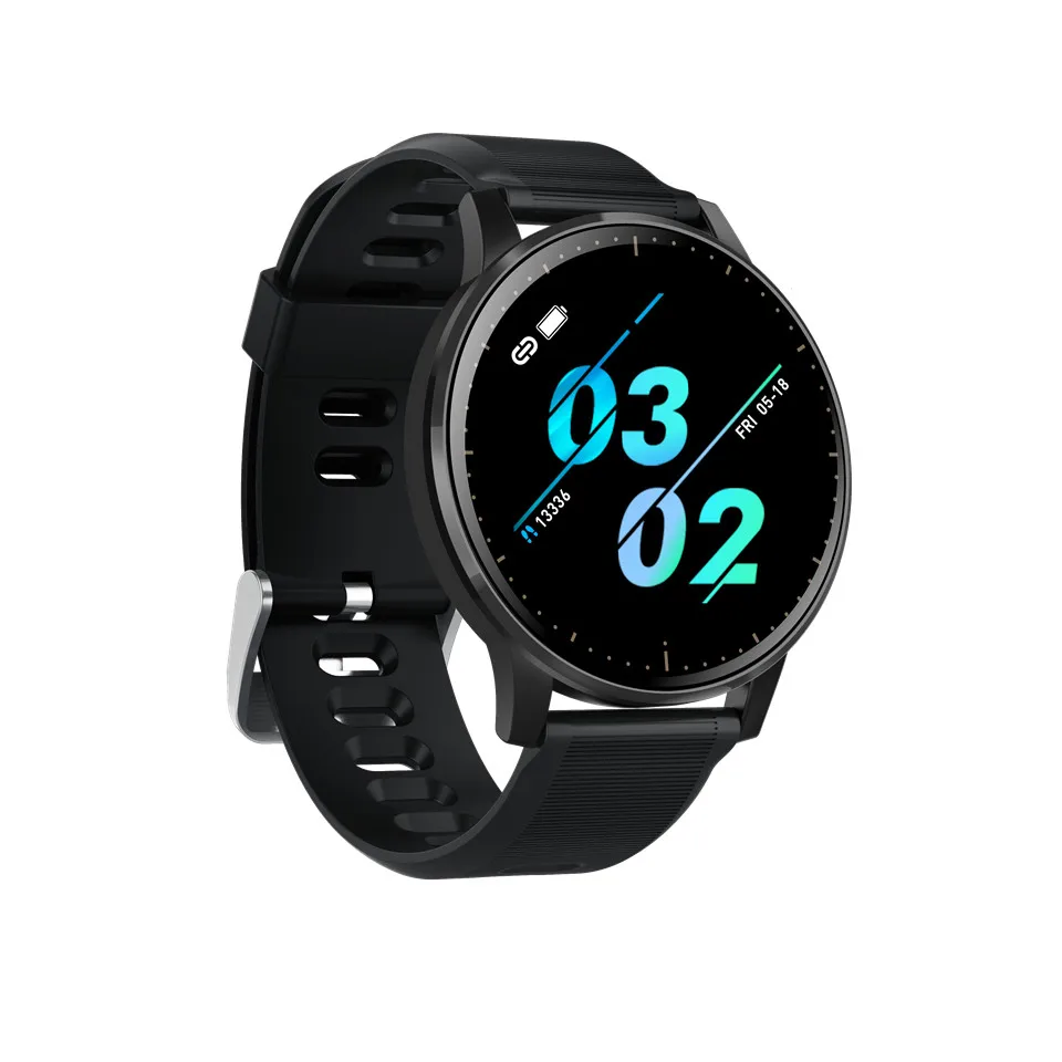 

GIAUSA Q20 Full Touch Screen Ultra Thin Smart Watch Heart Rate Monitor Fitness Tracker Call SMS Reminder Smartwatch Waterproof