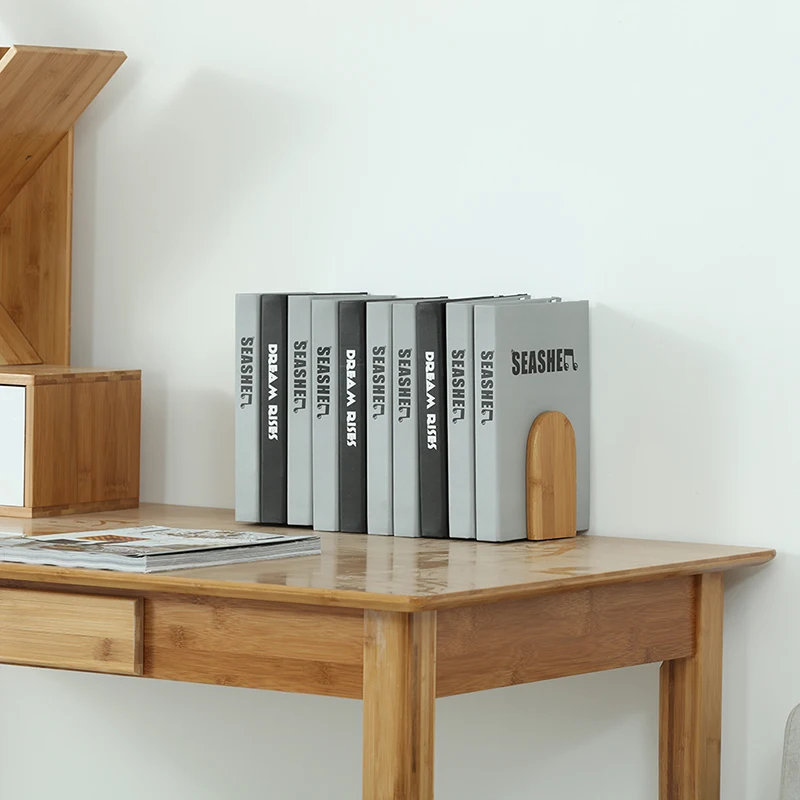 Противоскользящий держатель для книг, держатель для книг, подставка для книг из натурального дерева, настольный органайзер, держатель для книг, держатель для книг