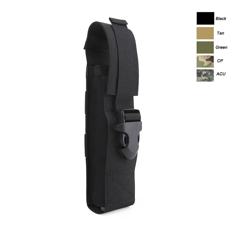 Black Открытый спортивный страйкбол снаряжение Molle штурмовая Боевая походная сумка жилет аксессуар камуфляж вспышка светильник пакет Быстрый Тактический вспышка светильник - Цвет: Black