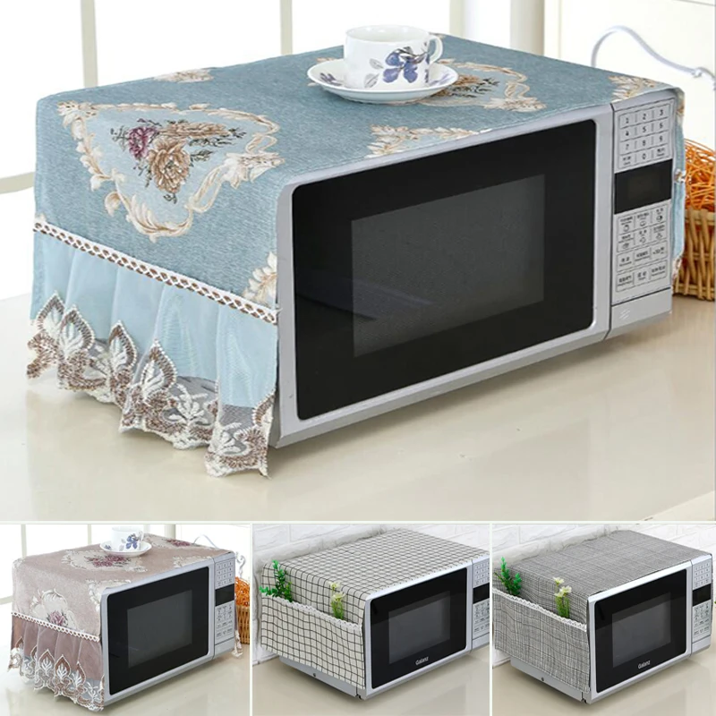 Microwave Oven Dust Cover Oilproof Natural Material Breathable