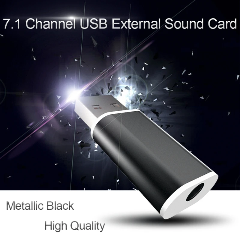 5,1 USB накопитель бесплатно 3,5 мм Микрофон Разъем для наушников стерео гарнитура Аудио Звуковая карта