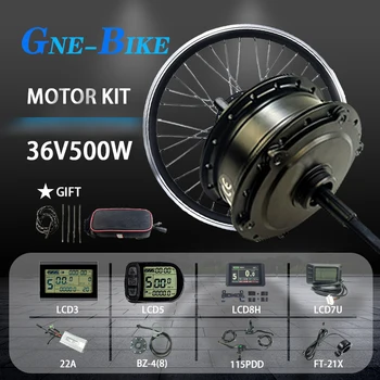 

GNE-BIKE 36V 500W Mountain E bike Conversion Kit Rear Wheel Electric Bike kit 16-29inch 700C