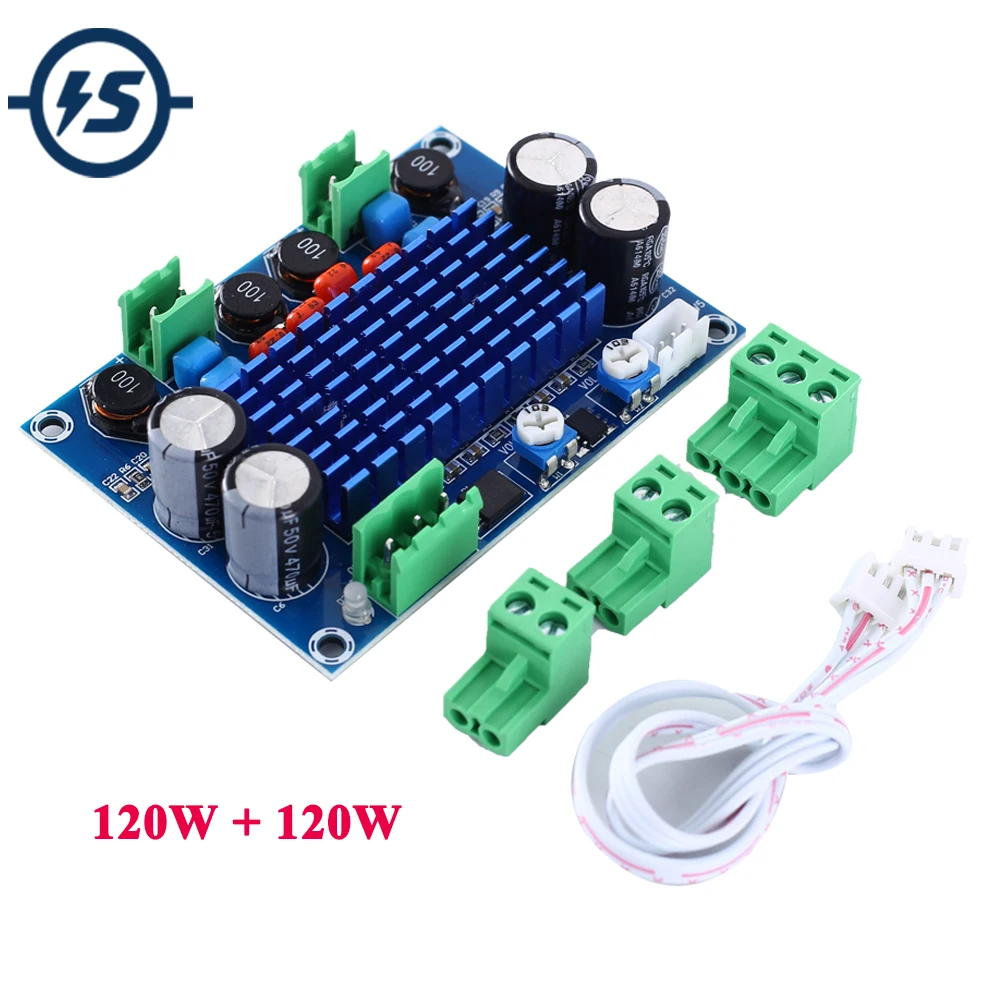 Высокая мощность цифровой усилитель плата модуль DC 9 в 12 В 24 TPA3116D2 2*120 Вт
