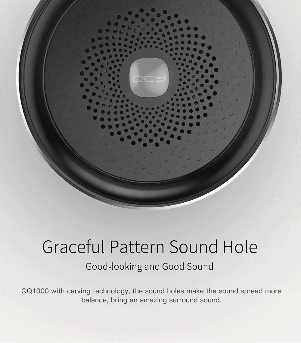QCY QQ1000 single speaker stereo metal loudspeaker portable bluetooth 4.2 chip wireless speaker sound